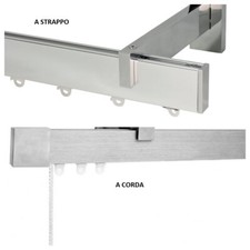 Bâton Pour Rideaux Plat Moderne, Tringle À Rideau, Rail En Aluminium 40 X 10