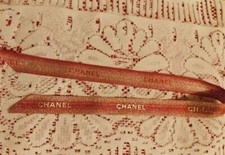 Chanel Ruban orange doré Authentique 2 m neuf 