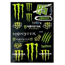 Autocollants MONSTER  FOX MOTO MODELISME DECORATION DIRT MOTOCROSS  laser REF2