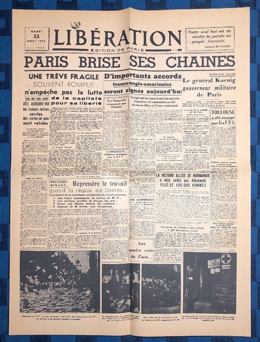 Une journal libération - du,