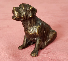 Chien miniature bronze ancien - bronze,