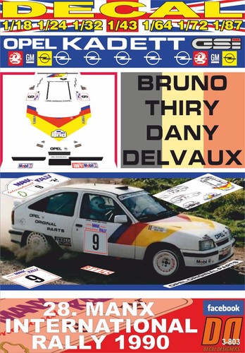 Decal opel kadett - decal, gsi
