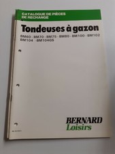 éclaté pieces de tondeuse bernard loisirs BM60 70 75 80 100 102 104 104gs
