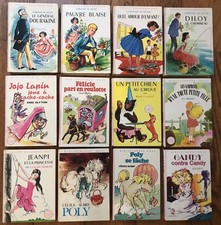 LOT  12 livres de la BIBLIOTHEQUE ROSE  divers auteurs - années 60 / 80