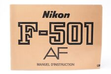 Mode d'emploi pour Nikon F-501 AF (En Français).