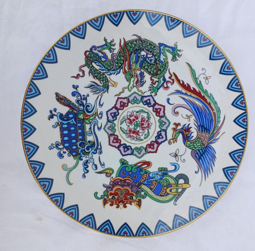Plat porcelaine fine - , japon