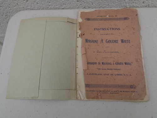Instructions machine coudre - machine,