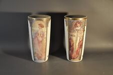 2 vases Mucha , summer et autumn , Atis Orbis