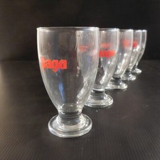 5 verres cristal eau café