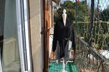 gilet veste  femme gris noir