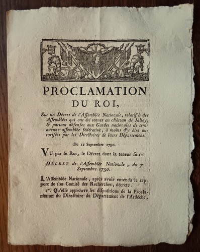 Proclamation roi 12 - proclamation, du