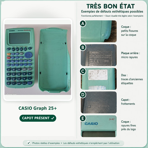 Calculatrice casio graph - calculatrice, +