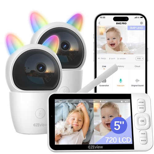 Babyphone caméra bébé - 2k,