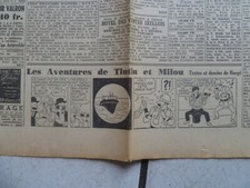 TINTIN / JOURNAL  LE SOIR  NUM 241 / 14 OCT  1941 /TINTIN  CRABE AUX PINCES D OR