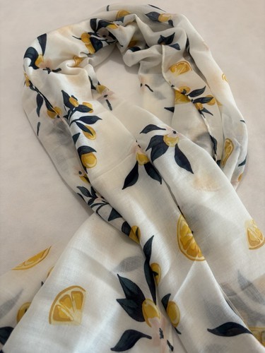 Foulards imprimé citrons - foulards,