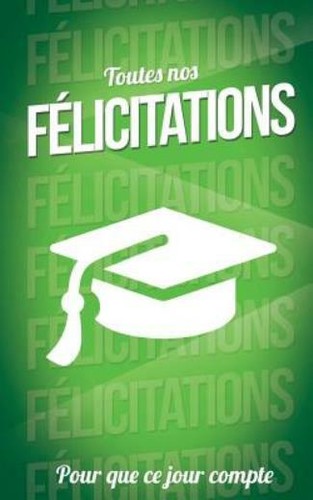 Felicitations vert - (diplome),