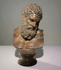 Buste romain Hercule en pierre – Statue d’art antique décoration très bel état