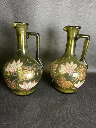 Paire carafes aiguières - de,