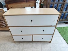 COMMODE ENFANT ANNEES 90 EN BOULEAU DESIGNER FINLANDAIS TAILLE 85 X 29 HAUTEUR 7