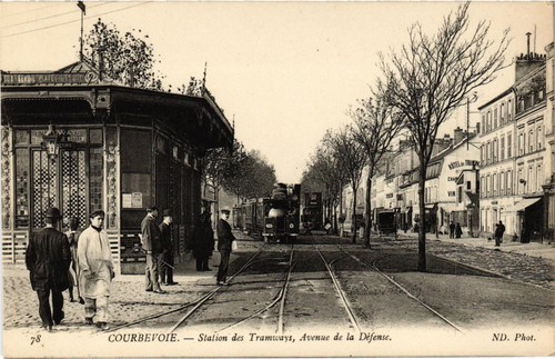 Cpa courbevoie station des - ak,