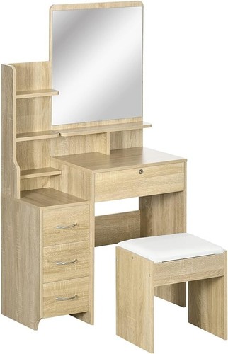 Ensemble coiffeuse bois - coiffeuse,
