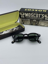 Lunettes de soleil MOSCOT LEMTOSH SUN 46 noir acétate G15 pour hommes du Japon