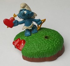 ? Rare Schtroumpf PEN SET 7906 AMOUR (éd. Hong-Kong 1982) Peyo Schleich manqu