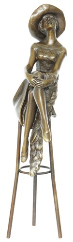 Statuette bronze femme - bronze,