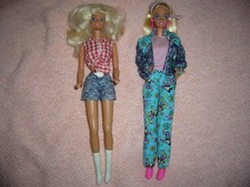 Ancienne Poupée 1994 Barbie Disney Fun Mattel 12957 + cow girl avec botte