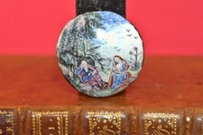 Miniature EMAIL PEINT SUR CUIVRE la Fuite en Egypte XVIIIe 18e siècle emaux 18th