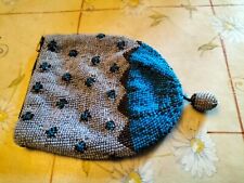 superbe porte monnaies ancien en perle / robe soirée objet vitrine collection