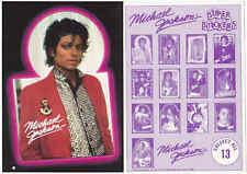 Michael Jackson Carte Autocollant #1 TOPPS GIANT Sticker Collection Card 1984