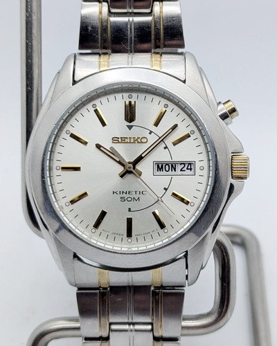 Seiko kinetic 5m63 - seiko, day-date