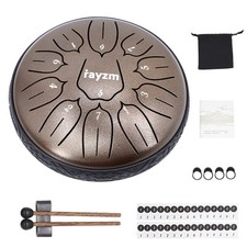 Tambour à langue d’acier 6 pouces 11 Notes Pentatonic Handpan Tank Drum Kit I...