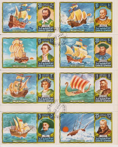 Timbres sur les voiliers - les,