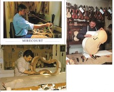 LOT DE 3 CPSM SUR LA LUTHERIE à MIRECOURT