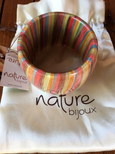 Nature bijoux pulsera madera - nature,