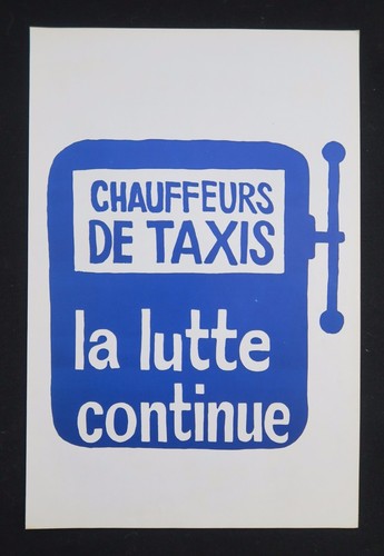 Affiche mai chauffeurs - affiche, de
