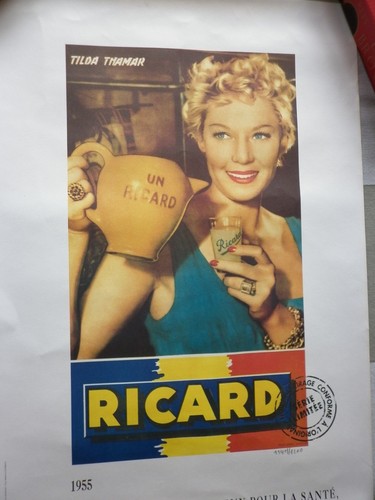 Affiche publicitaire ricard - affiche,