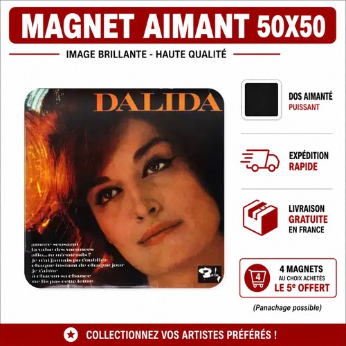 Magnet dalida 5x5 - dalida, cm