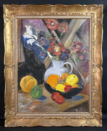 Tableau huile nature morte - tableau,
