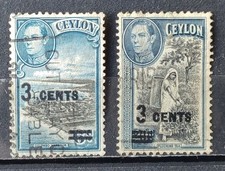 CEYLAN 1941  lot  timbres