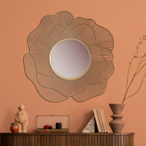 Finebuy miroir murale rose - miroir,