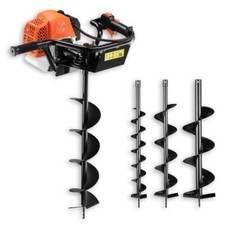 Tarière thermique FUXTEC 62cm3 avec mèches de 100, 150 et 200 mm