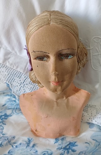 Tete poupee ancienne - tete, salon