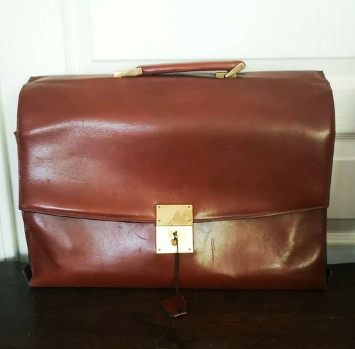 Vintage grand cartable cuir - grand,