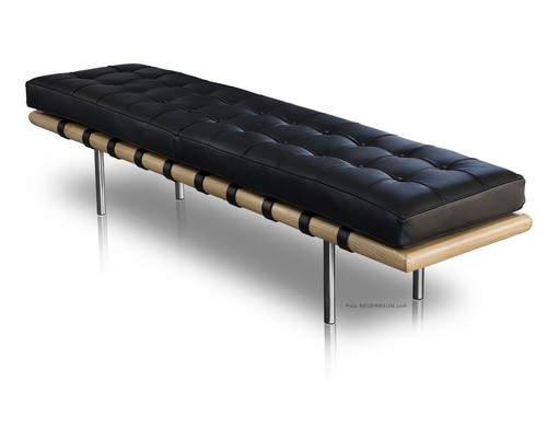 Banquette cuir bauhaus - banquette, en
