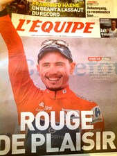 L'EQUIPE 27 août 2025 # François D'HAENE le géant de l'UTMB Chamonix, un 5e ?