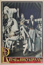 "BROADWAY RHYTHM" Affiche italienne entoilée (George MURPHY, Ginny SIMMS)