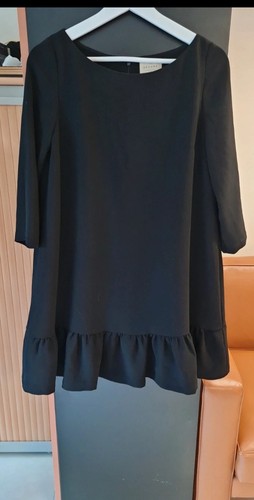 Robe noire sézane volant - robe,